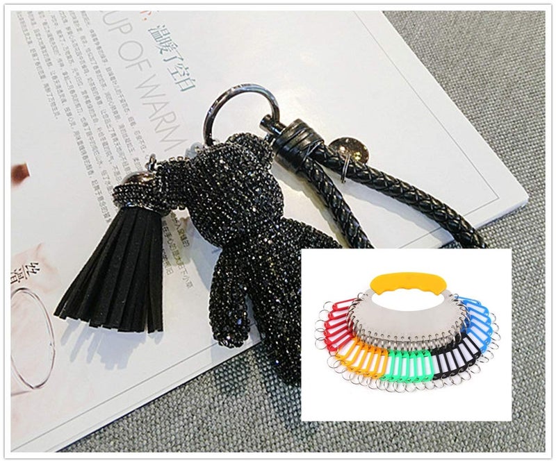 INNETOC 50 Pcs 38mm 1.5" Round Edged Circle Split Key Chain Ring Connector Keyring Keychain Rings for Keys - 1.5 inch Metal o Keychains for DIY Crafts/Car Key/ID Card/Tag - Image 4